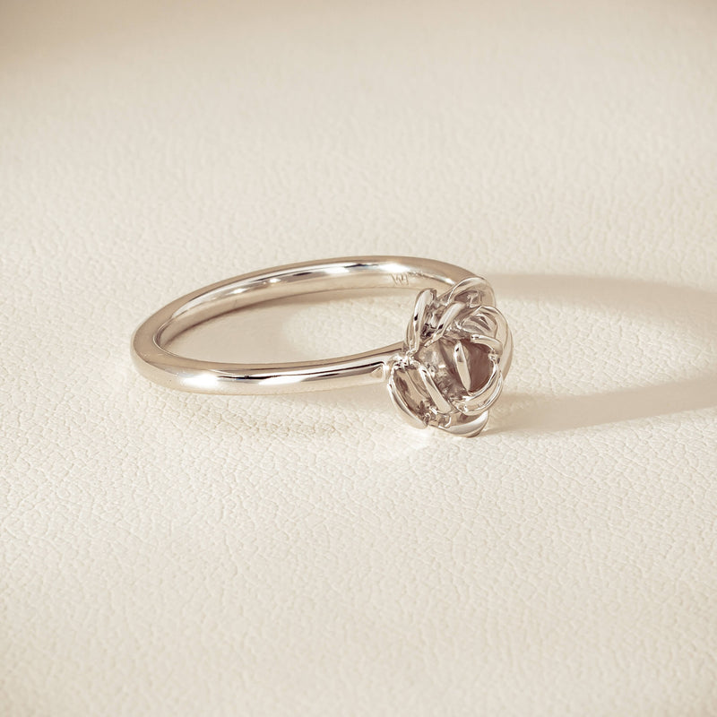 Sterling Silver Albertine Rose Ring - Ring - Walker & Hall