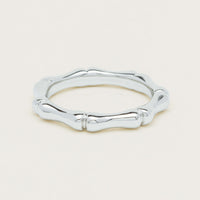 Sterling Silver Kyoto Stacking Band - Ring - Walker & Hall