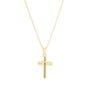 9ct Yellow Gold Cross Pendant - Necklace - Walker & Hall