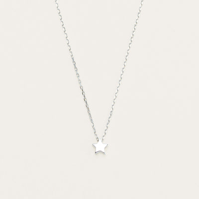 Sterling Silver Noted Letter Necklace (Pendant + Chain) - Necklace - Walker & Hall