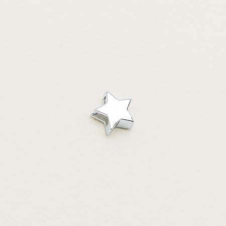 Sterling Silver Noted Star Charm - Charm - Walker & Hall
