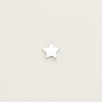 Sterling Silver Noted Star Charm - Charm - Walker & Hall