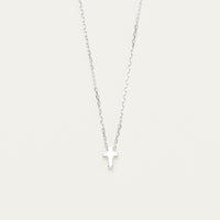 Sterling Silver Noted Letter Necklace (Pendant + Chain) - Necklace - Walker & Hall