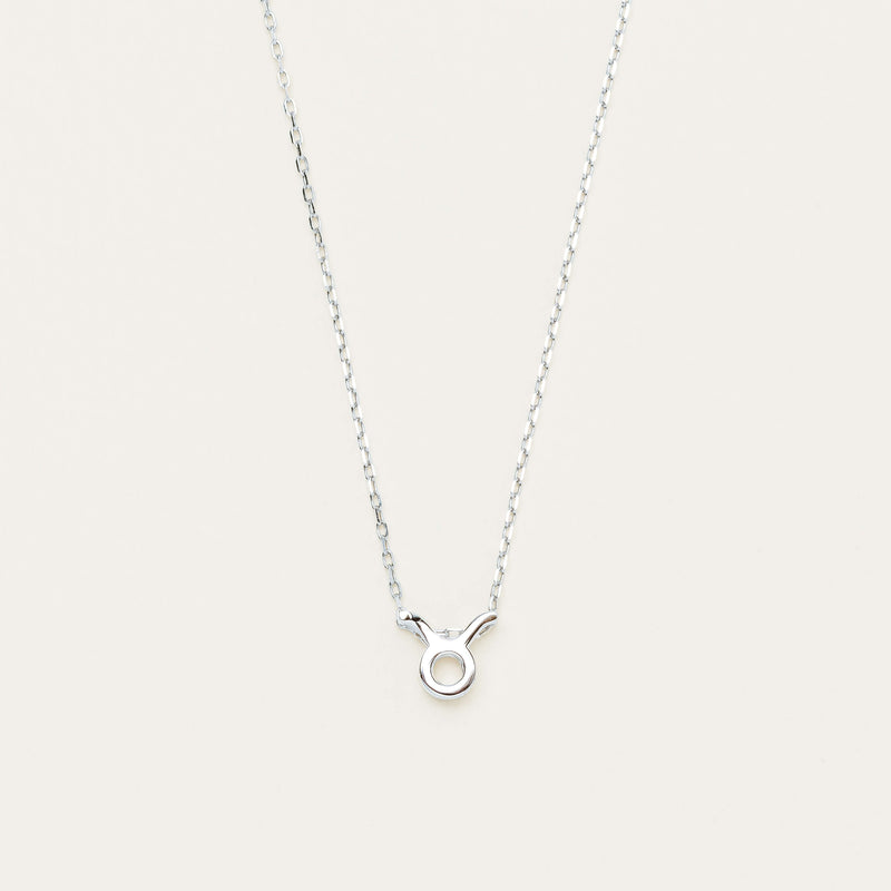 Sterling Silver Noted Zodiac Necklace (Pendant + Chain) - Necklace - Walker & Hall