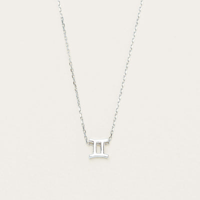 Sterling Silver Noted Zodiac - Necklace - Walker & Hall