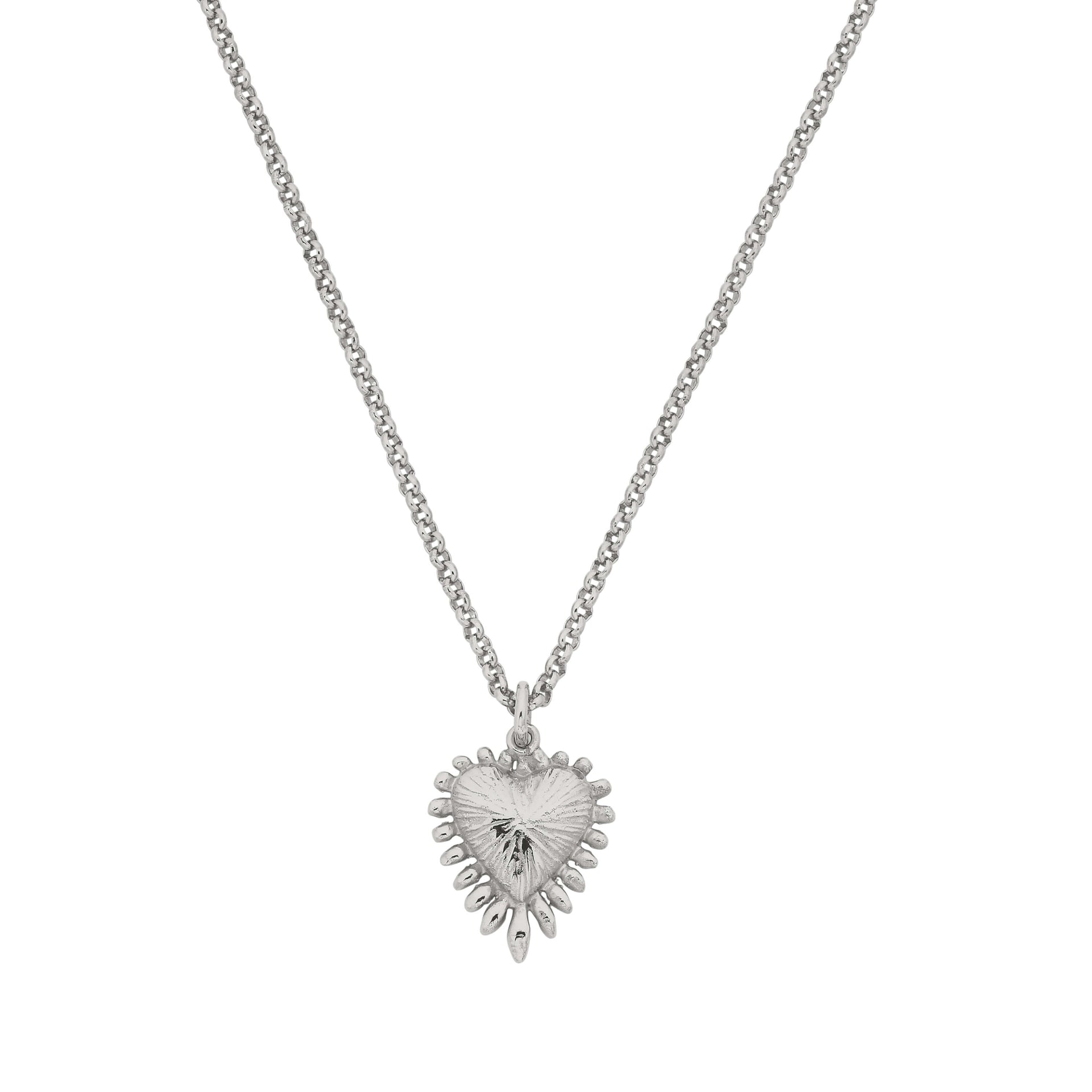 Zoe Morgan Mini Heart Ray Necklace Sterling Silver – Walker Hall