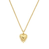 Zoe & Morgan Mini Heart Ray Necklace - Gold Vermeil - Necklace - Walker & Hall