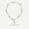 Sterling Silver Paperclip Link Fob Bracelet - Bracelet - Walker & Hall