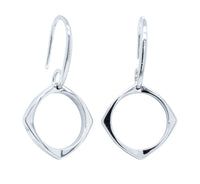 Sterling Silver Eos Hook Earrings - Earrings - Walker & Hall