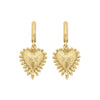 Zoe & Morgan Mini Heart Rays Earrings - Gold Vermeil - Earrings - Walker & Hall