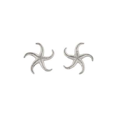 Zoe & Morgan Starfish Stud Earrings - Sterling Silver - Earrings - Walker & Hall
