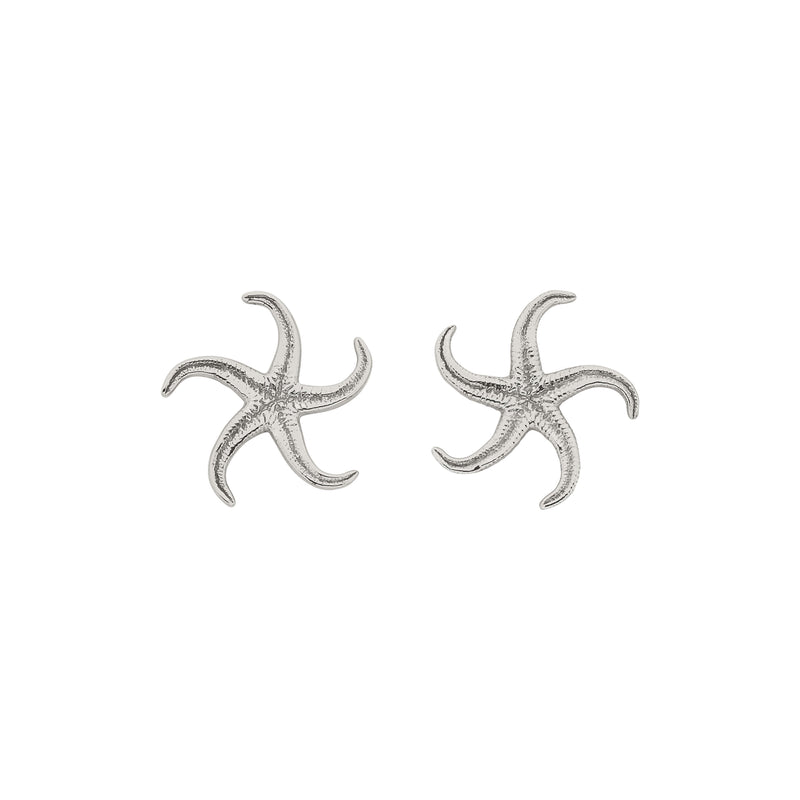 Zoe & Morgan Starfish Stud Earrings - Sterling Silver - Earrings - Walker & Hall