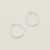 Sterling Silver Twine Hoop Earrings - Earrings - Walker & Hall