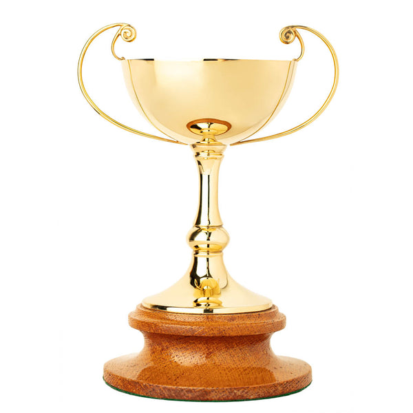 Vintage Gilded & 9ct Gold Trophy Cup - Silverware - Walker & Hall