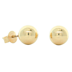 9ct Yellow Gold 8mm Ball Stud Earrings - Earrings - Walker & Hall