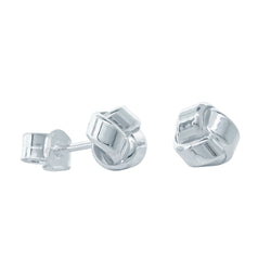 Sterling Silver Mini Knot Stud Earrings - Earrings - Walker & Hall
