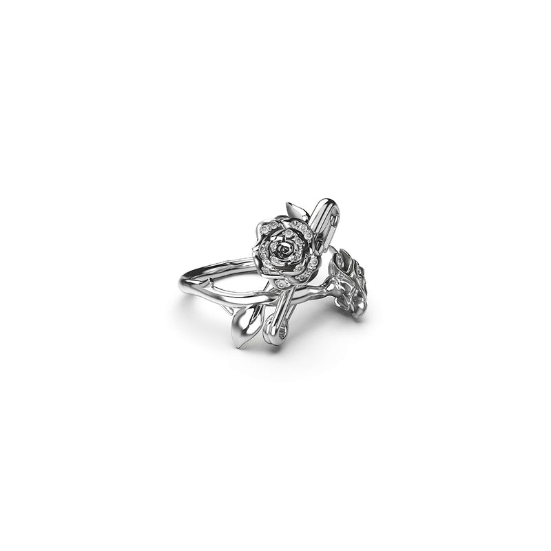 Stolen Girlfriends Club Dusted Rose Pin Ring - Sterling Silver - Ring - Walker & Hall