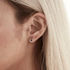 Stolen Girlfriends Club Micro Spiked Heart Stud Earrings - Earrings - Walker & Hall