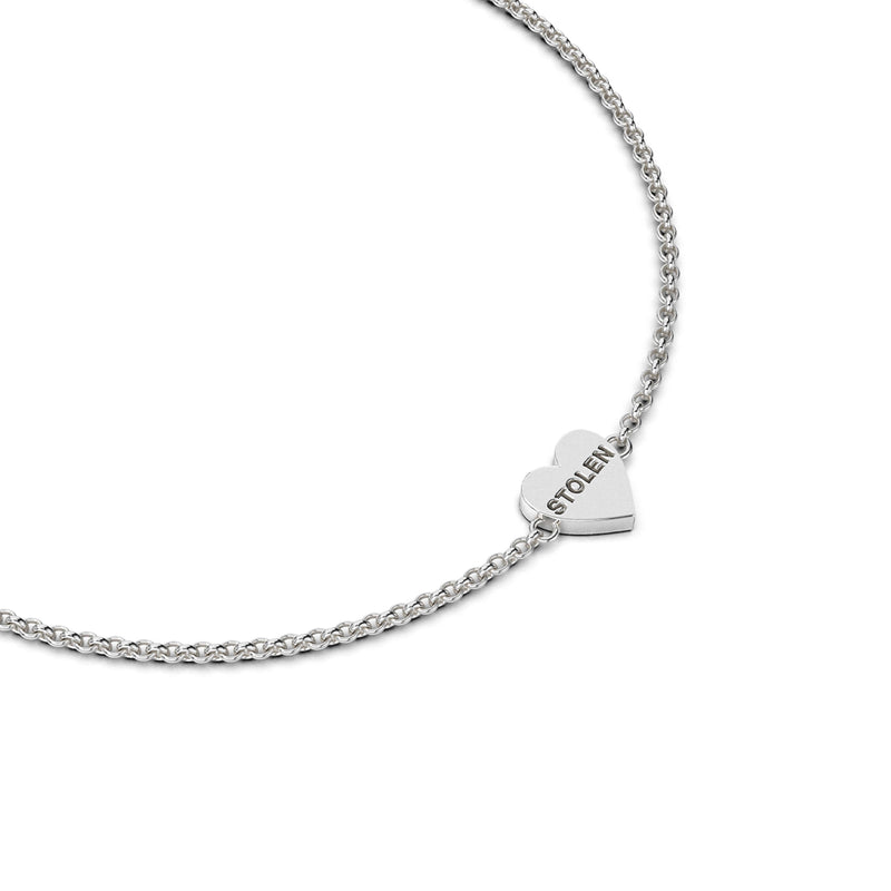 Stolen Girlfriends Club Single Heart Bracelet - Sterling Silver - Bracelet - Walker & Hall