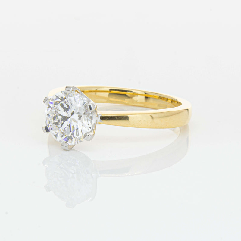 18ct Yellow Gold 1.51ct Diamond Nova Ring-Ring-Walker & Hall