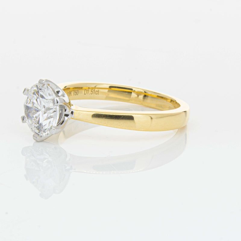 18ct Yellow Gold 1.51ct Diamond Nova Ring-Ring-Walker & Hall