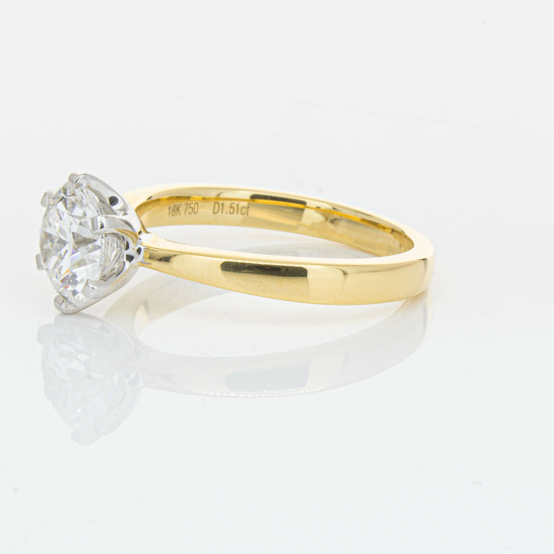 18ct Yellow Gold 1.51ct Diamond Nova Ring-Ring-Walker & Hall