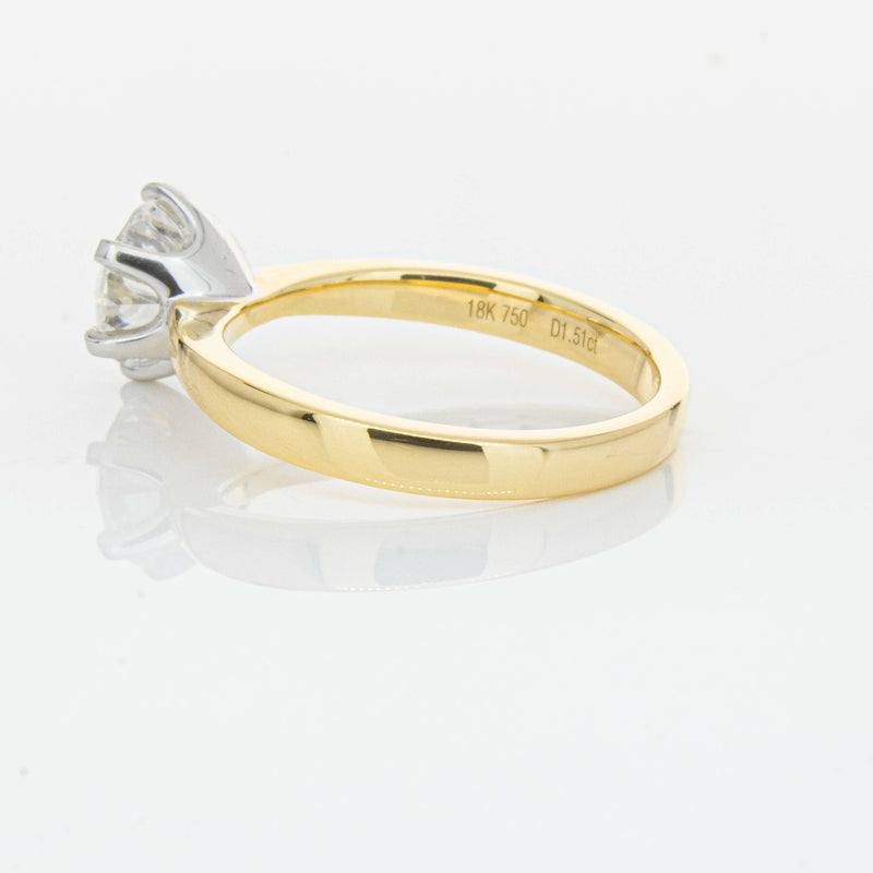 18ct Yellow Gold 1.51ct Diamond Nova Ring-Ring-Walker & Hall