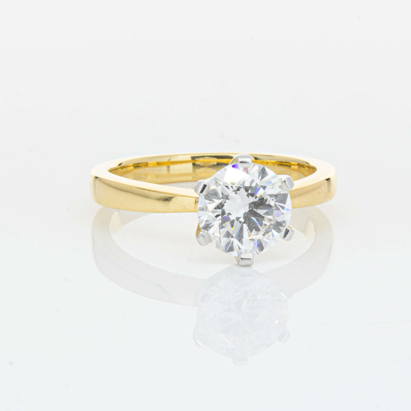 18ct Yellow Gold 1.51ct Diamond Nova Ring-Ring-Walker & Hall
