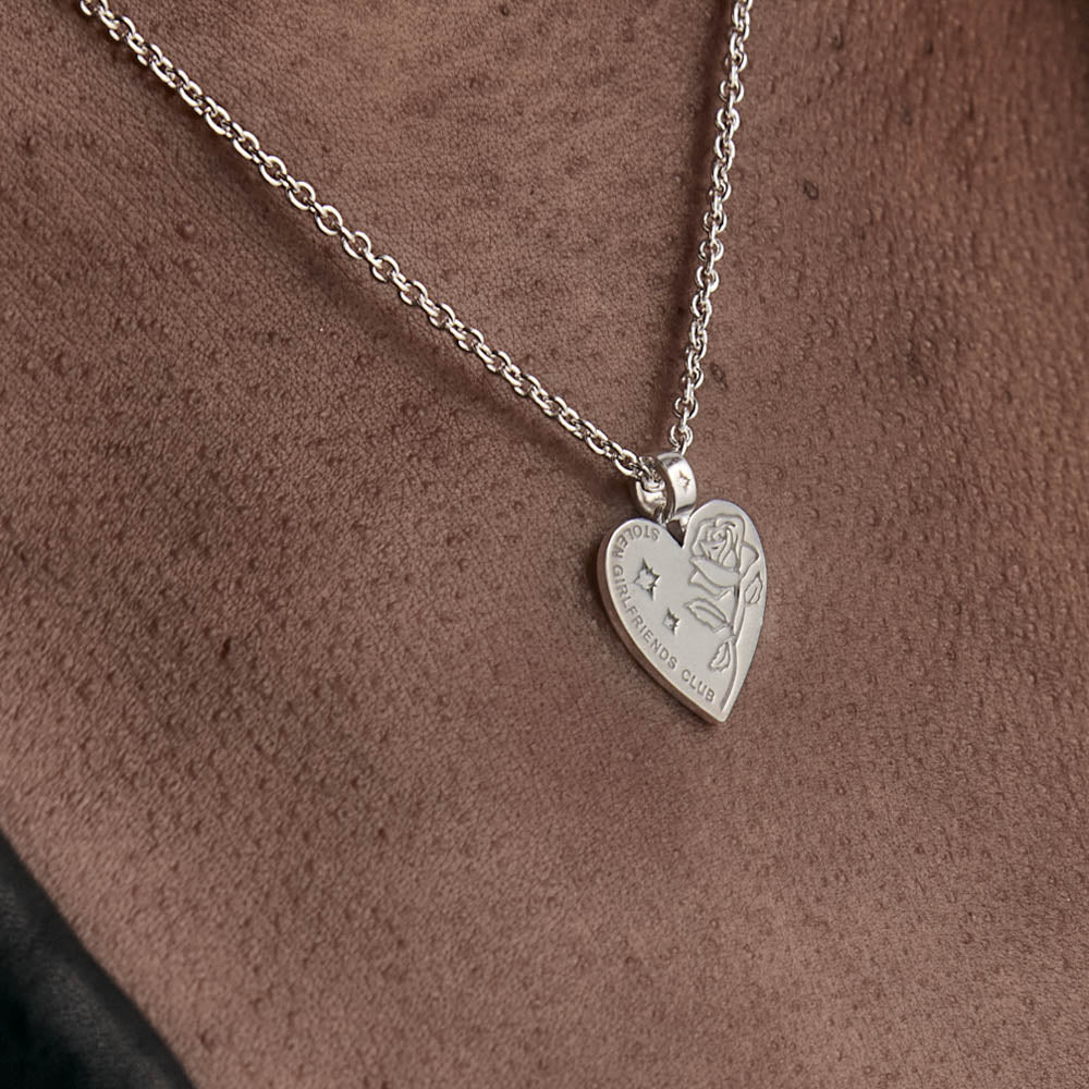 Gucci Sterling Heart Necklace - Silver | Editorialist