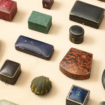 Various antique jewellery boxes