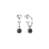 Stolen Girlfriends Club Baby Claw Anchor Sleeper Earrings - Silver & Onyx - Earrings - Walker & Hall