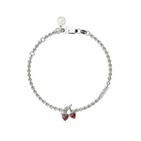 Stolen Girlfriends Club x Walker & Hall Love Cherry Bracelet - Silver & Garnet - Bracelet - Walker & Hall