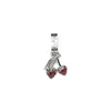 Stolen Girlfriends Club x Walker & Hall Love Cherry Charm - Silver & Garnet - Charm - Walker & Hall