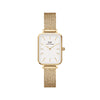 Daniel Wellington Quadro Pressed Evergold Watch - White - Watch - Walker & Hall