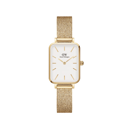Daniel Wellington Quadro Pressed Evergold Watch - White - Watch - Walker & Hall