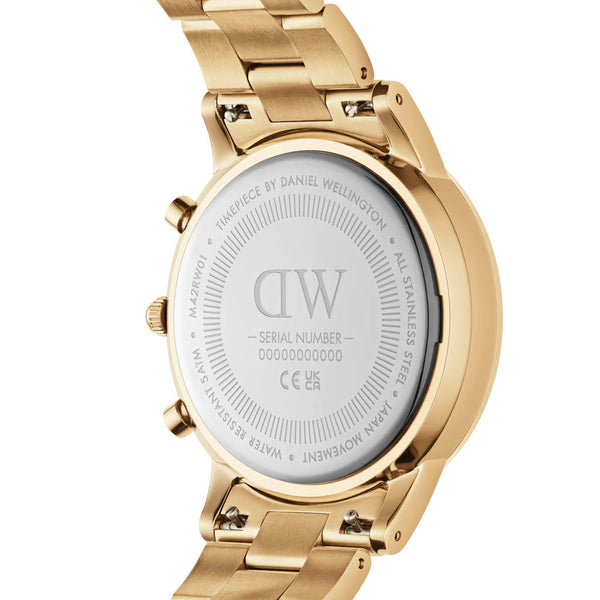 Daniel Wellington Iconic Chronograph Watch - Yellow Gold - Watch - Walker & Hall