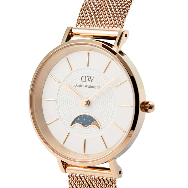 Daniel Wellington Petite Lune Sterling Watch Rose Gold Tone