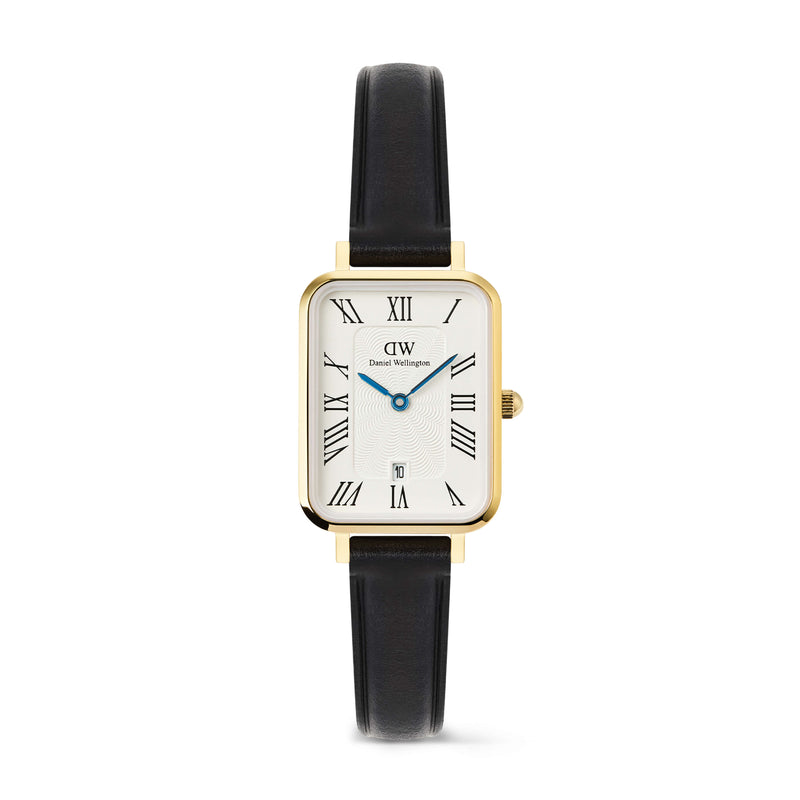 Daniel Wellington Quadro Roman Numerals Date Sheffield Gold Watch - Watch - Walker & Hall