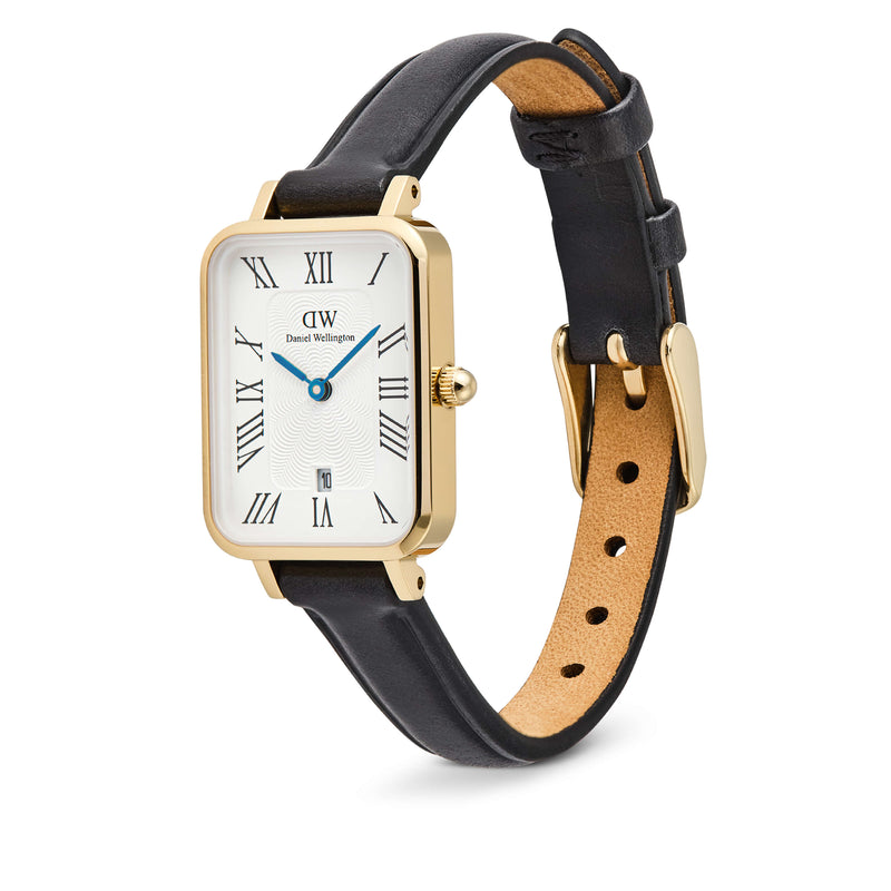 Daniel Wellington Quadro Roman Numerals Date Sheffield Gold Watch - Watch - Walker & Hall