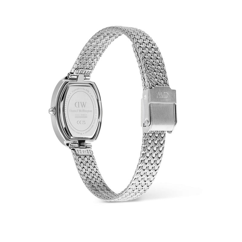 Daniel Wellington Juliette Braided Mesh White Sunray Silver Watch - Watch - Walker & Hall