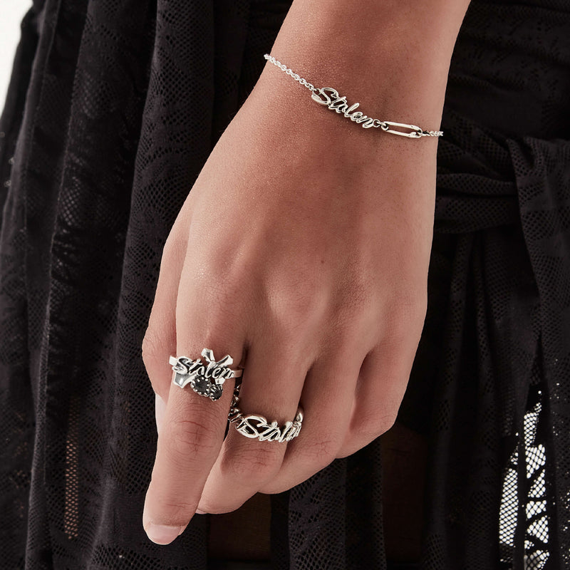Stolen Girlfriends Club Gothic Sentimental Ring - Silver - Ring - Walker & Hall
