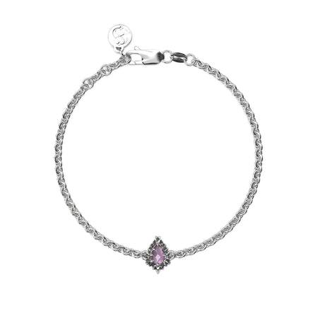 Stolen Girlfriends Club Jagged Teardrop Bracelet - Amethyst - Bracelet - Walker & Hall