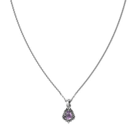 Stolen Girlfriends Club Jagged Teardrop Necklace - Amethyst - Necklace - Walker & Hall