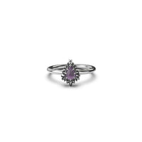 Stolen Girlfriends Club Jagged Teardrop Ring - Amethyst - Ring - Walker & Hall