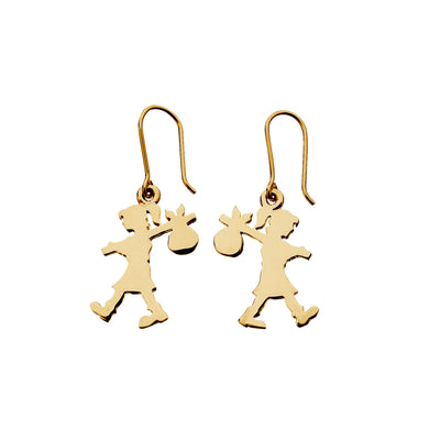 Karen Walker Runaway Girl Earrings - Gold Plated - Earrings - Walker & Hall
