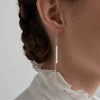 Karen Walker Metronome Thread Earrings - Sterling Silver - Earrings - Walker & Hall