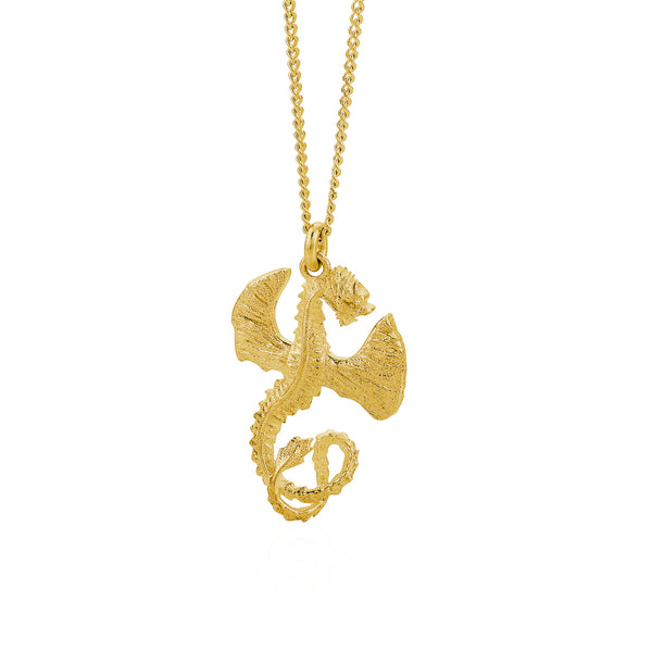 Karen Walker Lunar Dragon Necklace - 9ct Yellow Gold - Necklace - Walker & Hall
