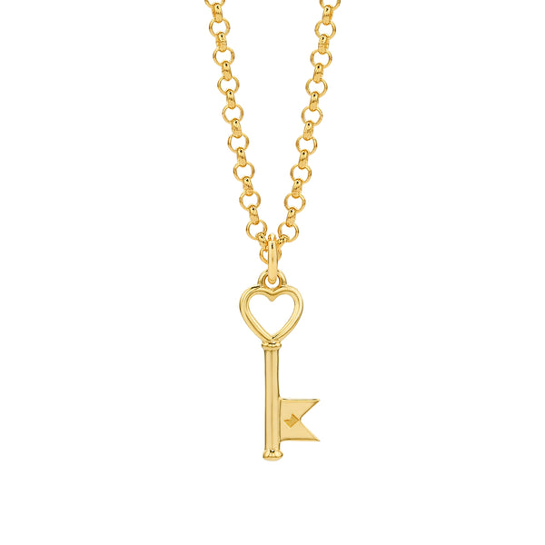 Karen Walker Super Monogram Key Necklace - 9ct Yellow Gold - Necklace - Walker & Hall