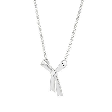 Karen Walker Small Bow Necklace - Sterling Silver - Necklace - Walker & Hall