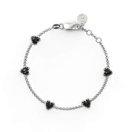 Stolen Girlfriends Club Love Claw Infinity Chain Bracelet - Silver & Onyx - Bracelet - Walker & Hall